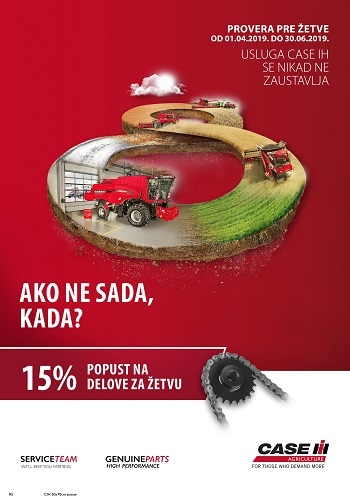 PROVERA PRE ŽETVE OD 01.04.2019. DO 30.06.2019.